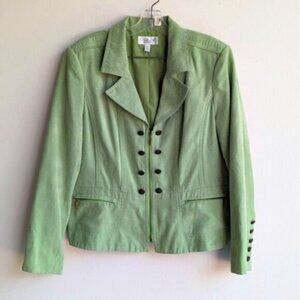 Conrad C faux suede zip jacket